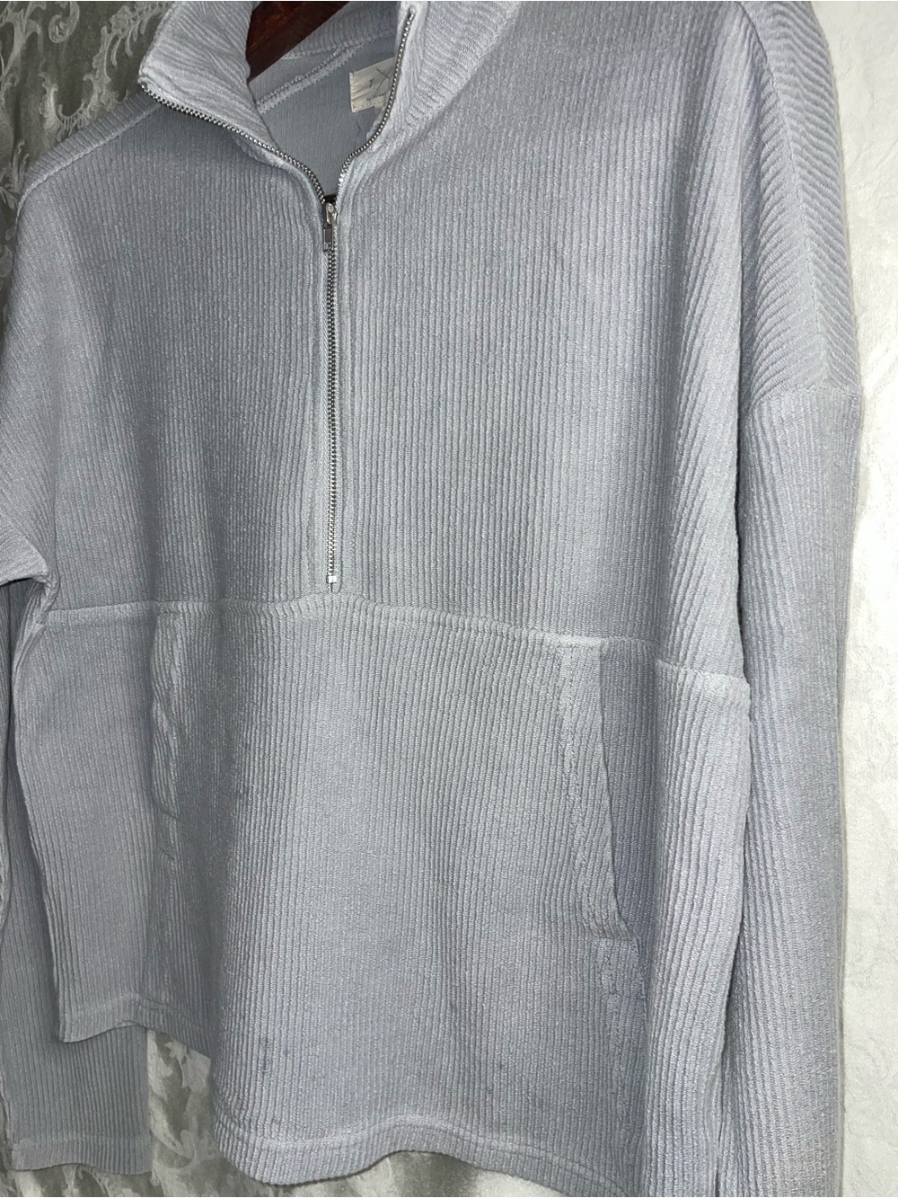 Thread & Supply Sky Blue Quarter-Zip Up
Size-XS